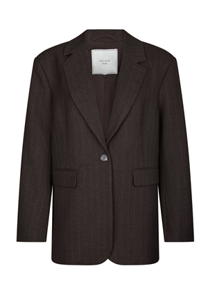 Gaby pinstripe blazer Dark Brown Neo Noir 